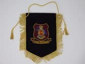 ROYAL HORSE ARTILLERY 7 PARACHUTE REGTIMENT PENNANT WITH BULLION WIRE EMBROIDERED BADGE (BB)