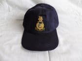 ROYAL MARINES BASEBALL CAP WITH A BULLION WIRE CAP BADGE (BLU)