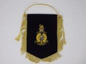 ROYAL MARINES PENNANT WITH BULLION WIRE EMBROIDERED BADGE