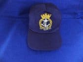 ROYAL NAVY ( RN ) BASEBALL CAP WITH A BULLION WIRE BADGE ( BLU )