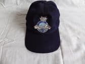 ROYAL NAVY SUBMARINERS SERVICE ( RN ) WE COME UNSEEN BASEBALL CAP WITH BULLION WIRE BADGE (WCUSBLU)