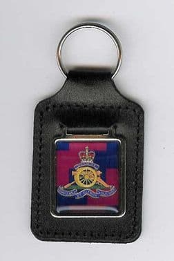 ROYAL REGIMENT OF ARTILLERY LEATHER KEY FOB