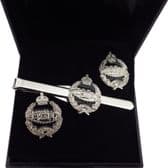 Royal Tank Regiment (RTR) (King's Crown KC) Cufflinks & Tie Clip Set