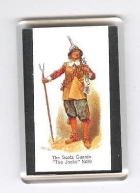 SCOT'S GAURDS UNIFORM 1639  FRIDGE MAGNET