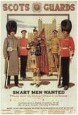 SCOT'S GUARDS RECRUITMENT POSTCARD