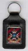 SHERWOOD FORESTERS (NOTTS AND DERBY) LEATHER  KEY FOB