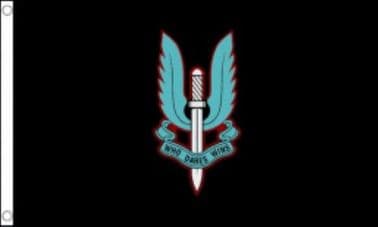 SPECIAL AIR SERVICE ( BLACK FLAG ) 5ft X 3ft