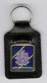 THE BORDER REGIMENT LEATHER KEY FOB