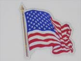 UNITED STATES OF AMERICA FLAG WAVEY ( USA ) 3D EFFECT FRIDGE MAGNET FRIDGE MAGNET (1)
