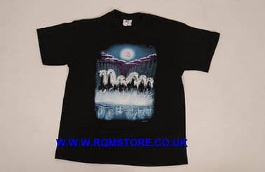 WILD HORSES T SHIRT (MEDIUM ) (TS18M)