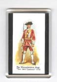 WORCESTERSHIRE REGIMENT UNIFORM 1770 FRIDGE MAGNET