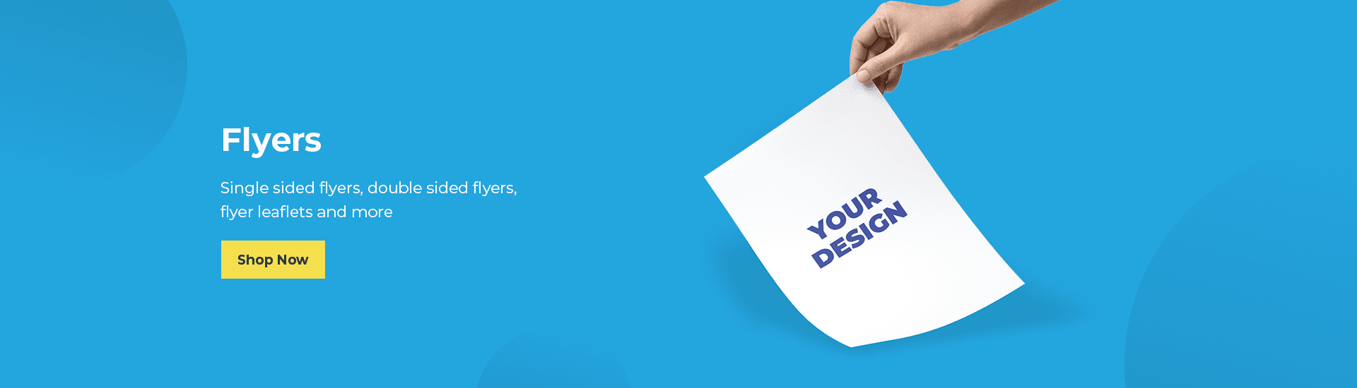 Single sided flyers, double sided flyers, flyer leaflets