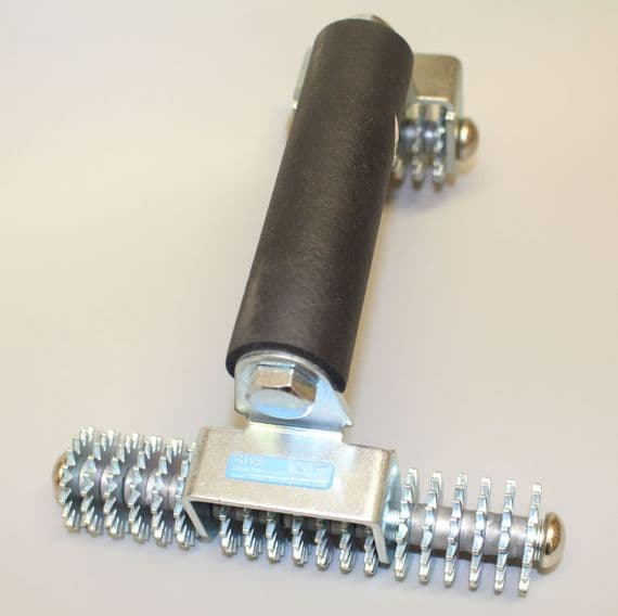 Multi Wheeled Spiked Carpet Roller RWS091B | Carpet seaming roller | carpet Fitters spiked roller