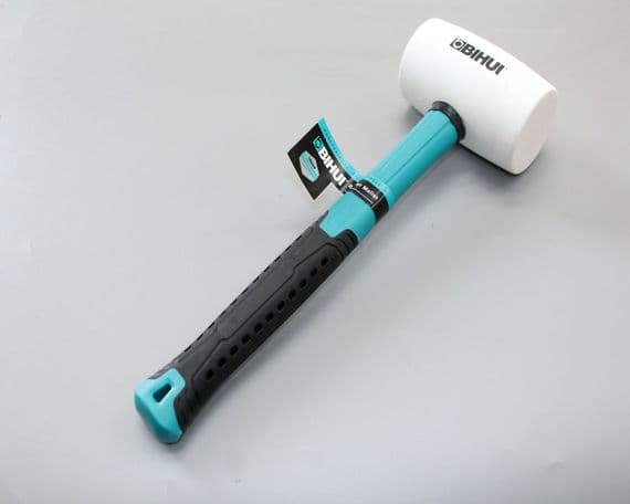 Bihui RWS040 White Rubber Mallet | Non-Marking Flooring Hammer