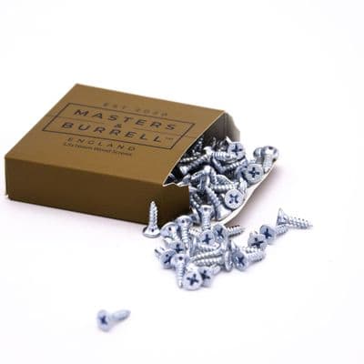 120 x Wood Screws Silver Countersunk Woodscrew Multi Purpose