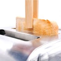 2 Magnetic Bamboo Toaster Tongs