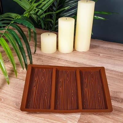 3 Bar Woodgrain Effect Silicone Mould