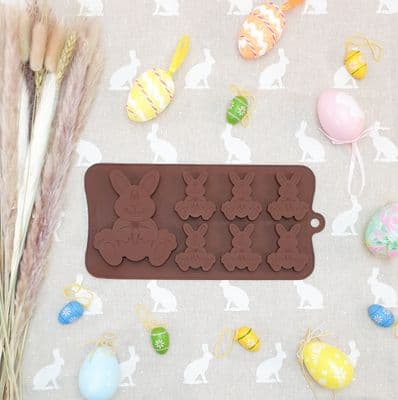 6+1 Easter Bunny Silicone Chocolate Mould