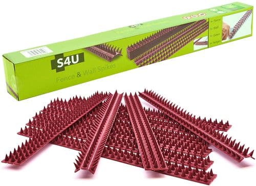 Brown Fence Wall Spikes Garden Security Intruder Bird Cat Repellent Burglar Anti Climb