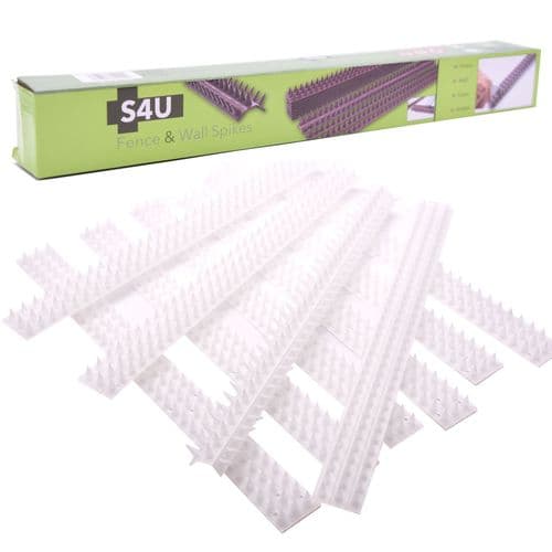 Clear Fence Wall Spikes Garden Security Intruder Bird Cat Repellent Burglar Anti Climb