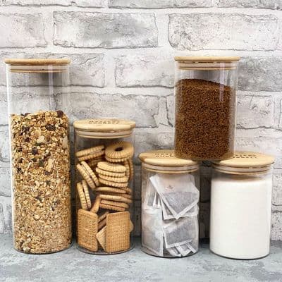 Glass Storage Jars - Breakfast Set