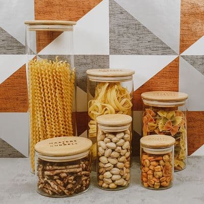 Glass Storage Jars - Full Set