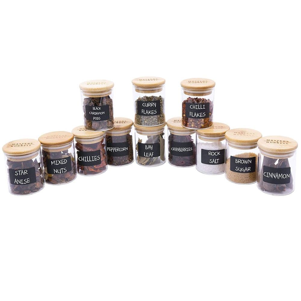 Glass Storage Jars - Spice Set