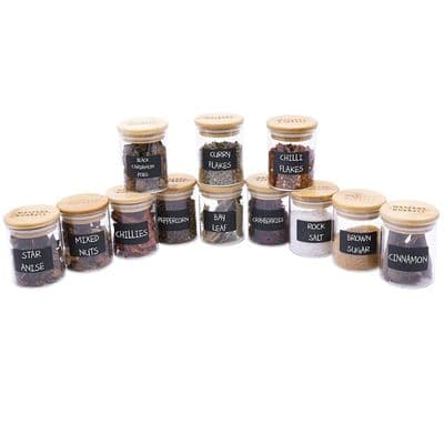 Glass Storage Jars - Spice Set