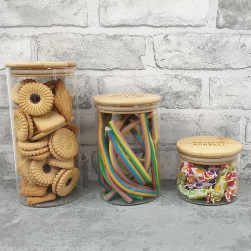Glass Storage Jars - Sweet Treats