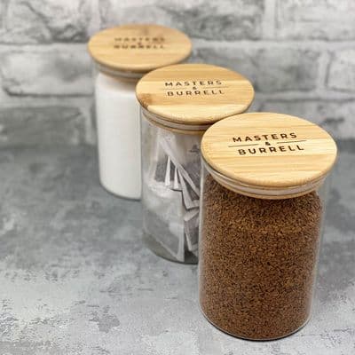 Glass Storage Jars - Tea/Coffee/Sugar