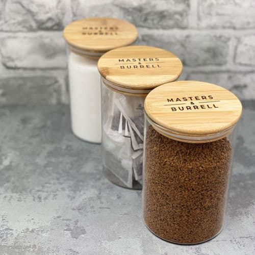 Glass Storage Jars - Tea/Coffee/Sugar