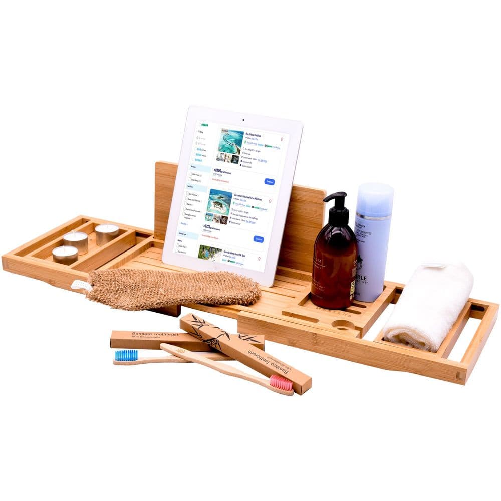 Luxury Bamboo Bath Caddy