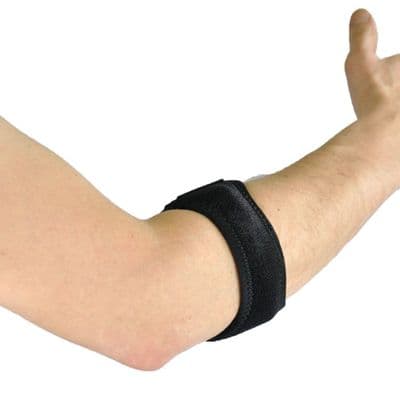 Neoprene Golf/Tennis Elbow Strap Breathable, One Size, Black