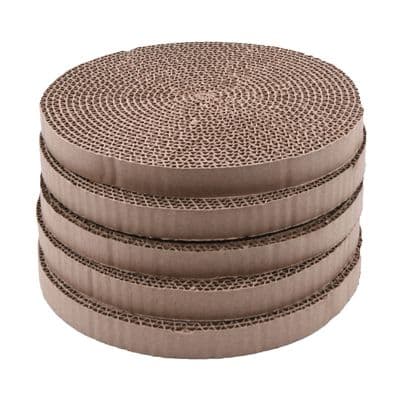 Round Cardboard Scratcher Insert Refill 5pcs