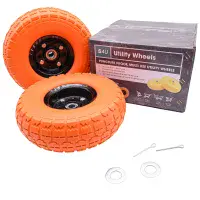 S4U 2 x 10” Sack Truck Hand Trolley Cart Wheelbarrow Solid Rubber Wheel
