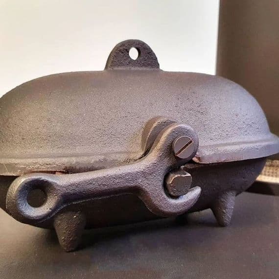 SMALL Cast Iron Baked Potato Cooker Latch for Wood Burners Multi Fuel Stoves