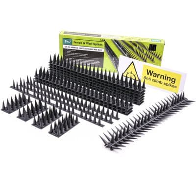 Tall Wall and Fence Bird Spikes Cat Pigeon Deterrent approx. 16m per box