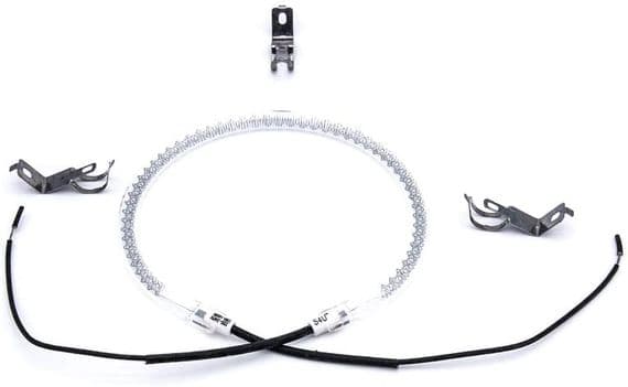 UNIVERSAL HALOGEN OVEN COOKER HEATING ELEMENT BULB with 3x Clips