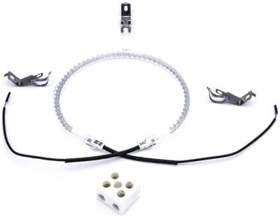 Universal Halogen Oven Cooker Heating Element Bulb with 3X Clips & Ceramic Connector