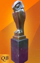 ART DECO BRONZE OWL  STATUE