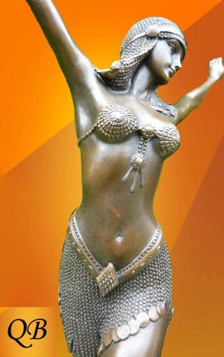 ART DECO, BRONZE STATUE, 