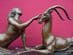ART DECO, BRONZE STATUE, DIANA WITH GAZELLE, AMAZONIAN SCULPTURE