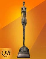 ART DECO GIACOMETTI FEMME VENISE BRONZE SIGNED FIGURE