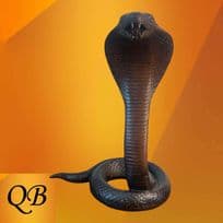 BRONZE ART DECO KING COBRA