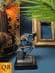 BRONZE SKELETON THINKER GREEN