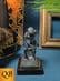 BRONZE SKELETON THINKER GREEN