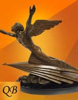 CLASSICAL AVIATOR BRONZE STATUE  after Frederic Focht