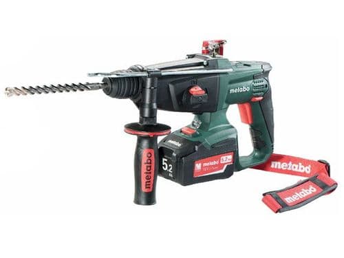 (HIRE) METABO CORDLESS SDS HAMMER DRILL 18v (INC CHARGER + 2 BATTERIES) SN 6111250792