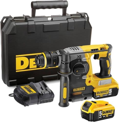 (HIRE) DEWALT 18v BRUSHLESS HAMMER DRILL 2kg SDS (INC CHARGER + 2 BATTERIES) SN 6111250792