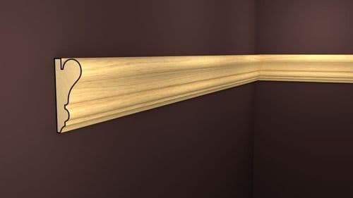 44 x 19 **PICTURE** RAIL REDWOOD (D) (1 3/4in x 3/4in FINISHED) **2x1**